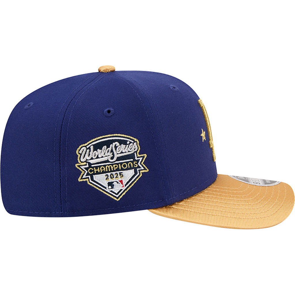 MLB Los Angeles Dodgers New Era 2026 Gold World Series Champions 9SEVENTY Stretch Snapback Hat - Blue