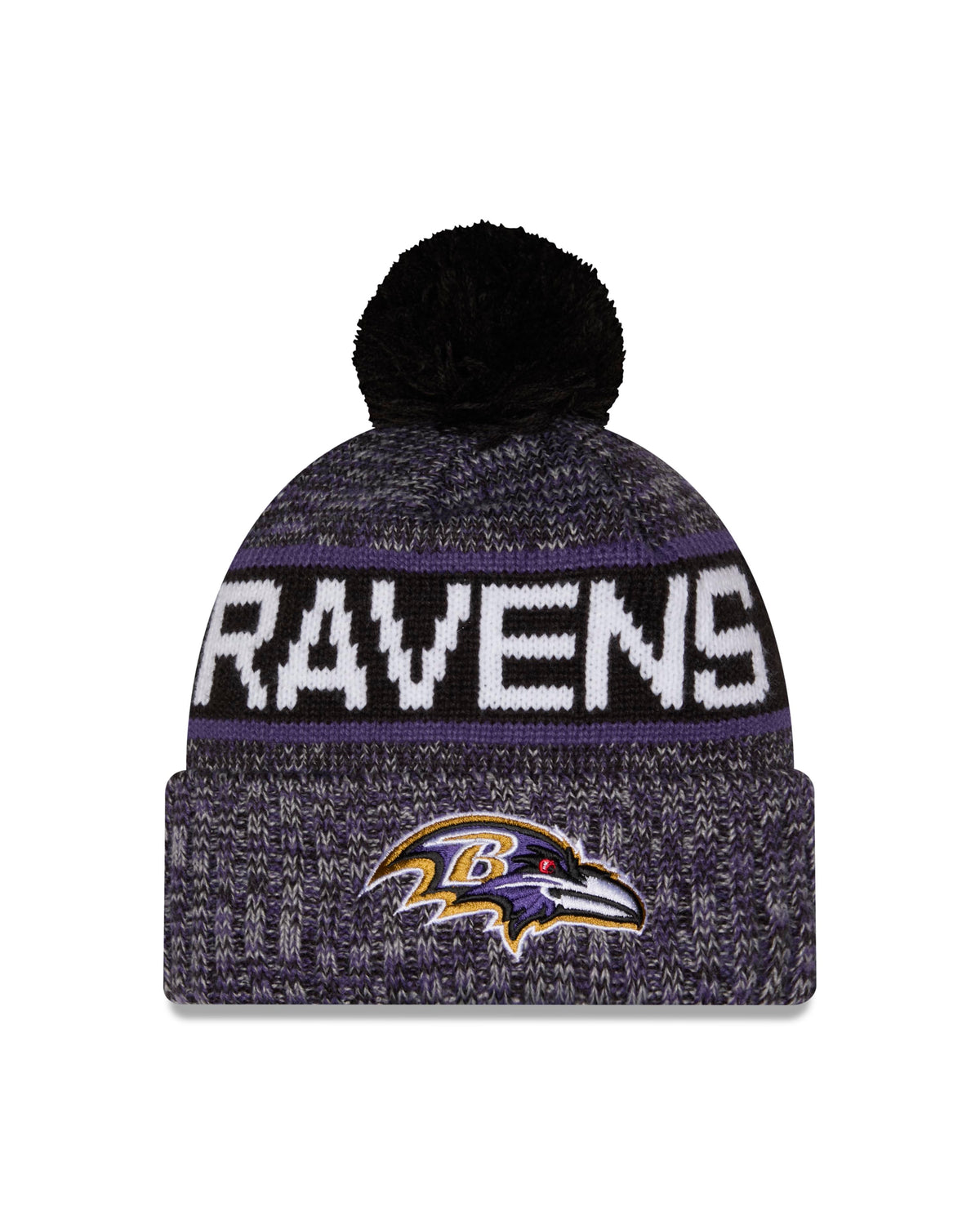 NFL Baltimore Ravens New Era Tri Color Knit- Purple