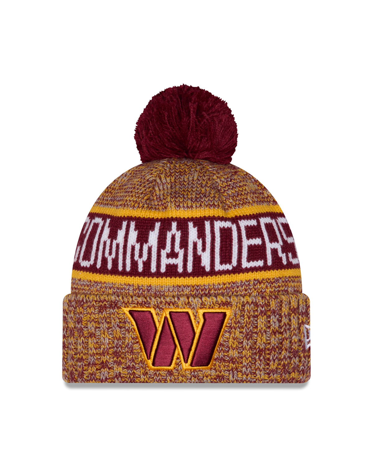 NFL Washington Commanders New Era Tri Color Knit- Maroon