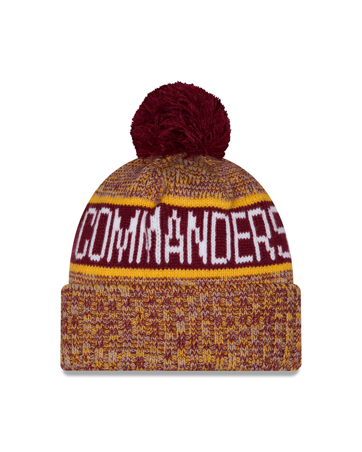 NFL Washington Commanders New Era Tri Color Knit- Maroon