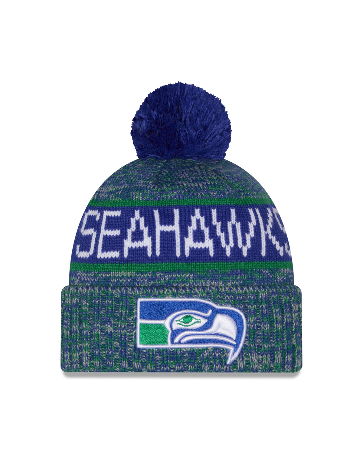 NFL Seattle Seahawks New Era Tri Color Knit- Blue
