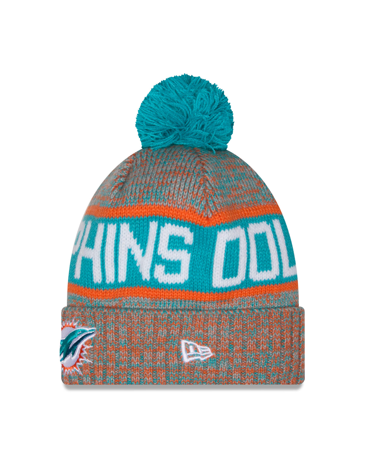 NFL Miami Dolphins New Era Tri Color Knit- Teal