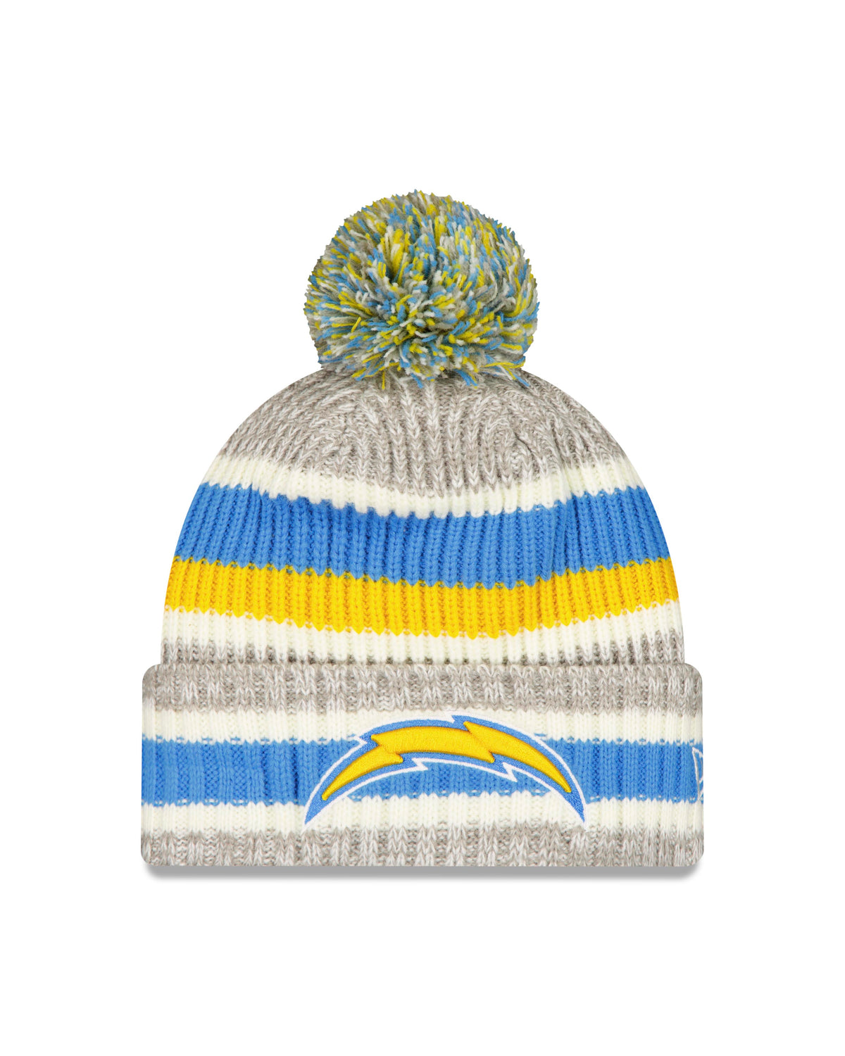 NFL Los Angeles Chargers New Era Stripe Knit- Gray