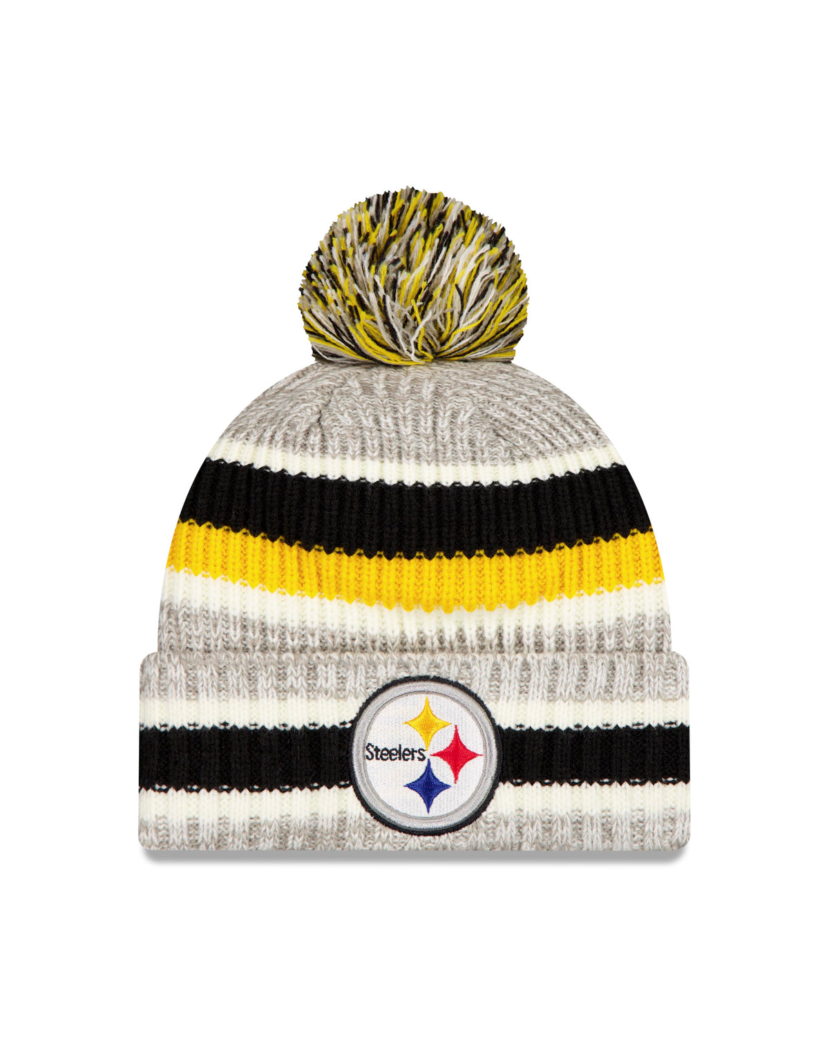 NFL Pittsburgh Steelers New Era Stripe Knit- Gray