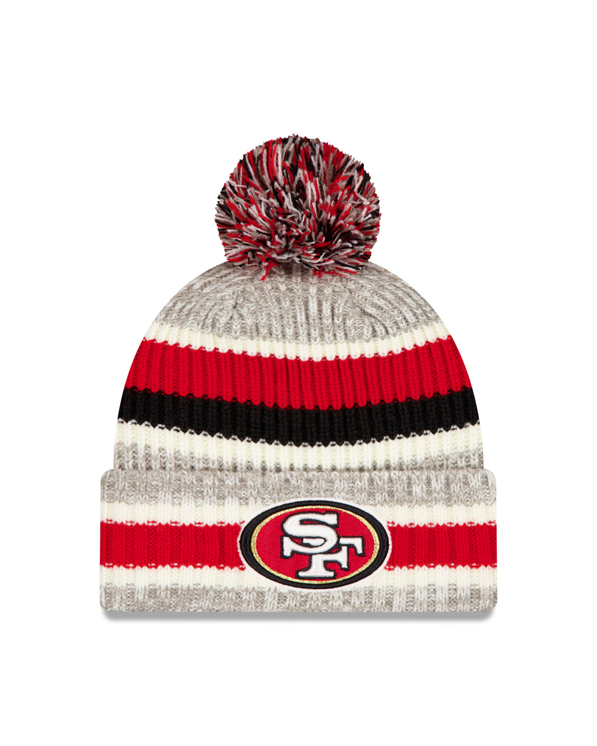 NFL San Francisco 49ers New Era Stripe Knit- Gray