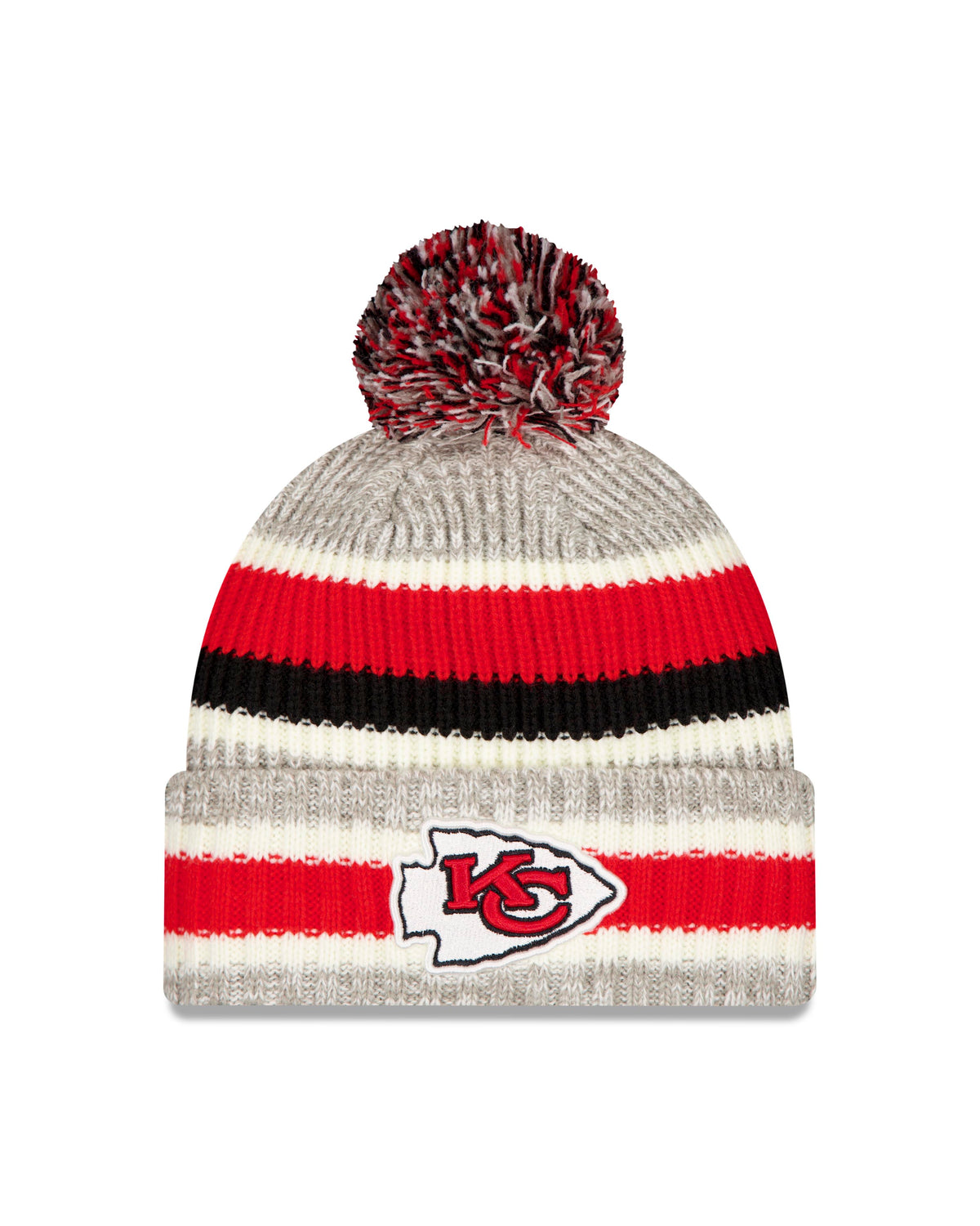 NFL Kansas City Chiefs New Era Stripe Knit- Gray