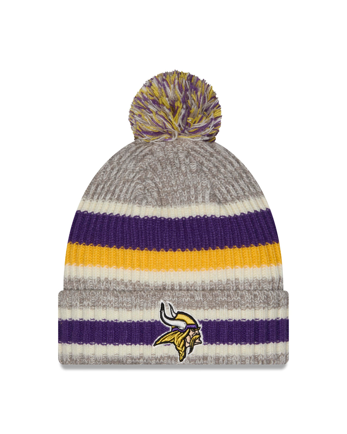 NFL Minnesota Vikings New Era Stripe Knit- Gray