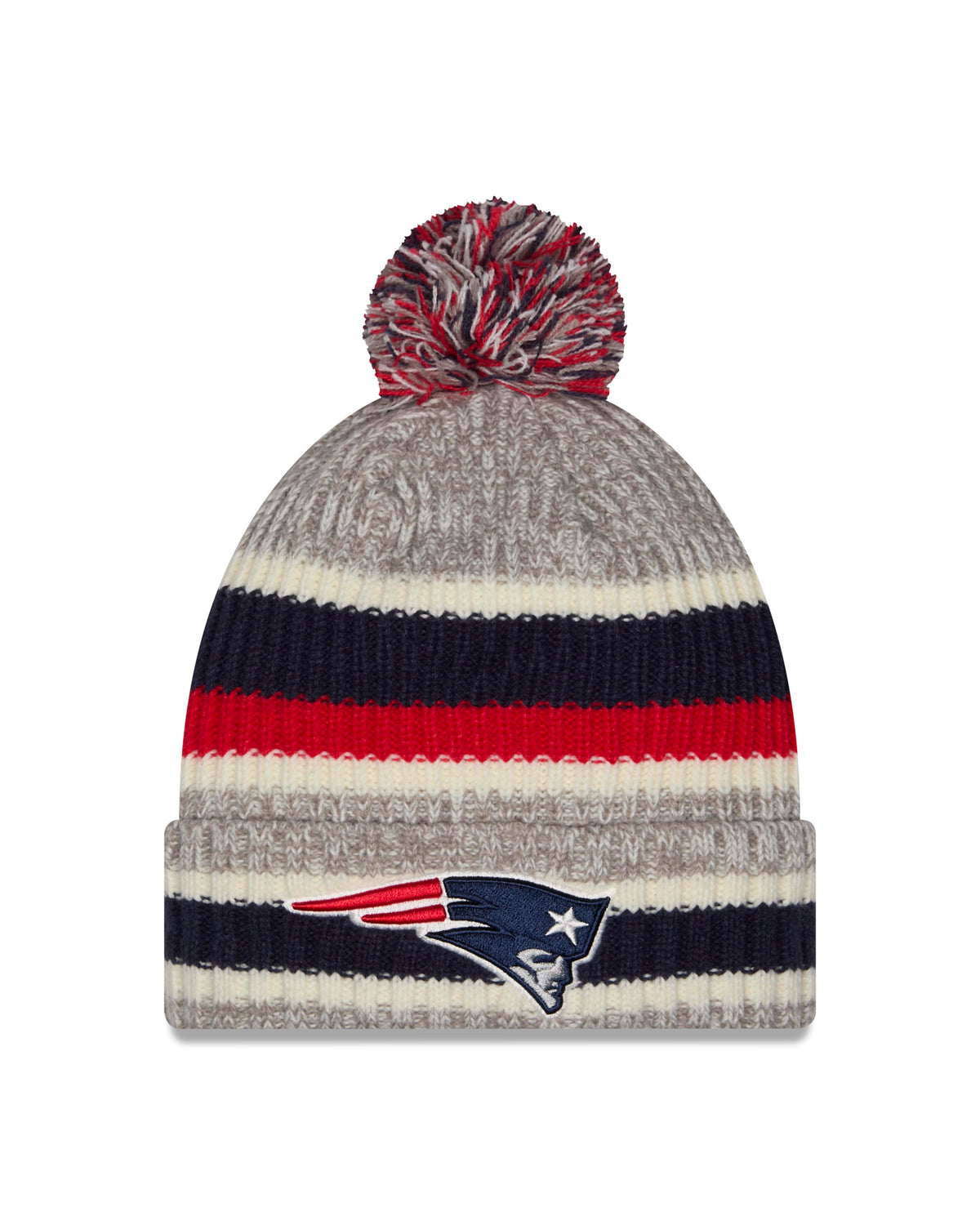 NFL New England Patriots New Era Stripe Knit- Gray
