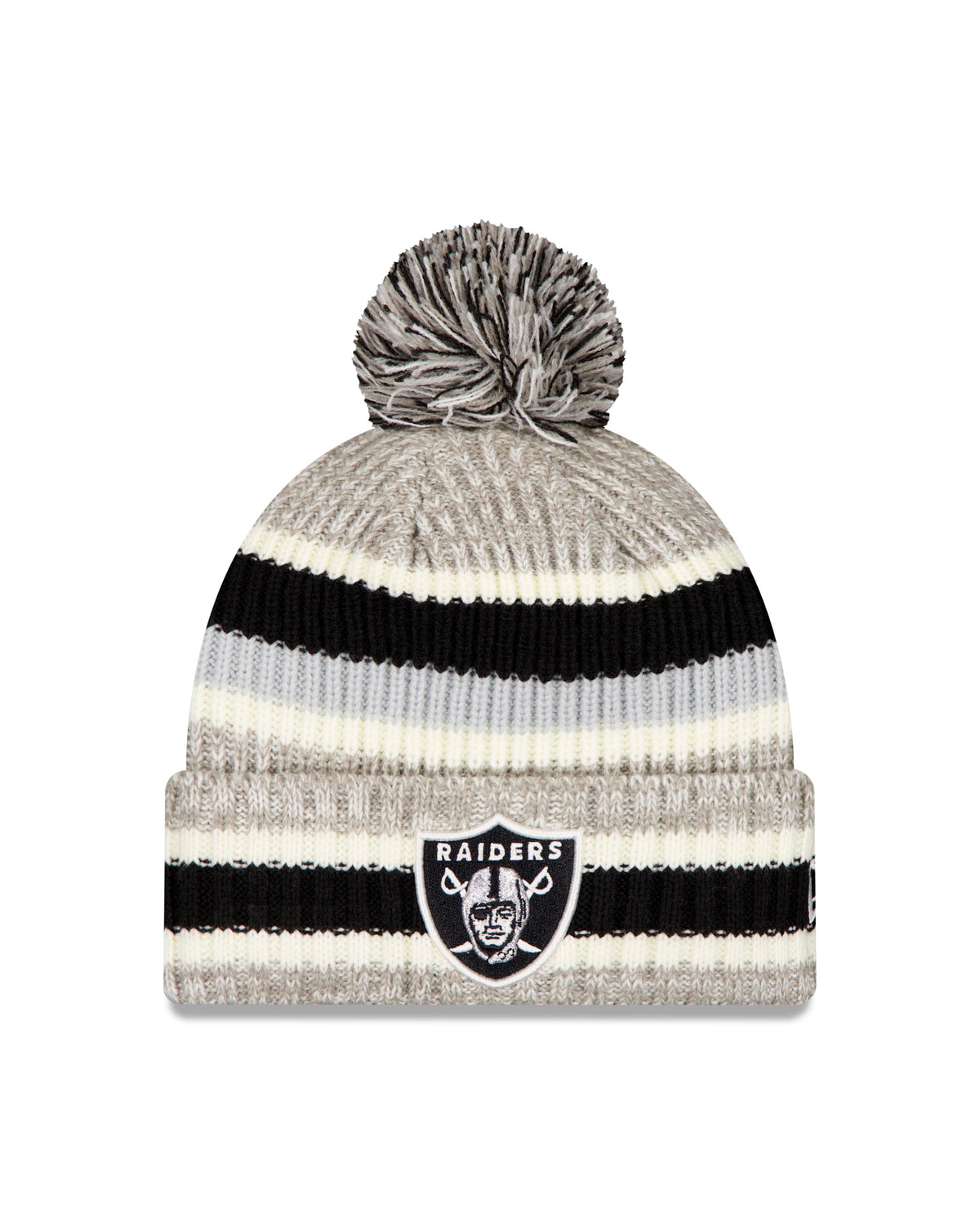 NFL Las Vegas Raiders New Era Stripe Knit- Gray