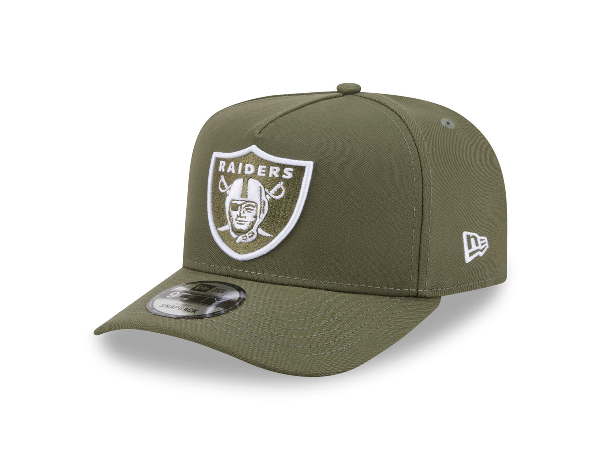 NFL Las Vegas Raiders New Era Field Issue 9FIFTY A-Frame Snapback Hat- Green