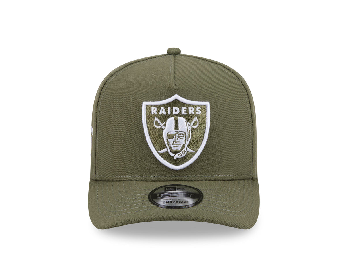 NFL Las Vegas Raiders New Era Field Issue 9FIFTY A-Frame Snapback Hat- Green