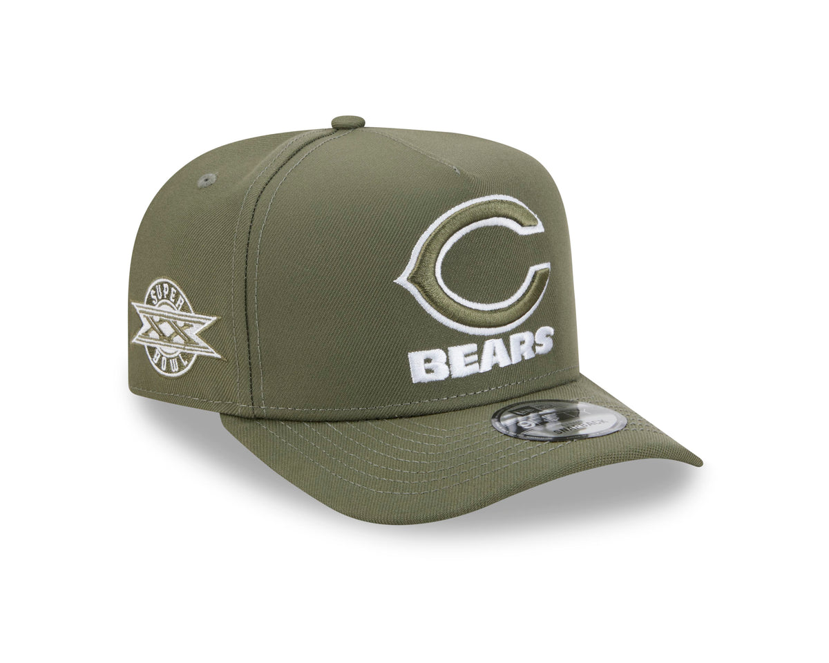 NFL Chicago Bears New Era Field Issue 9FIFTY A-Frame Snapback Hat- Green