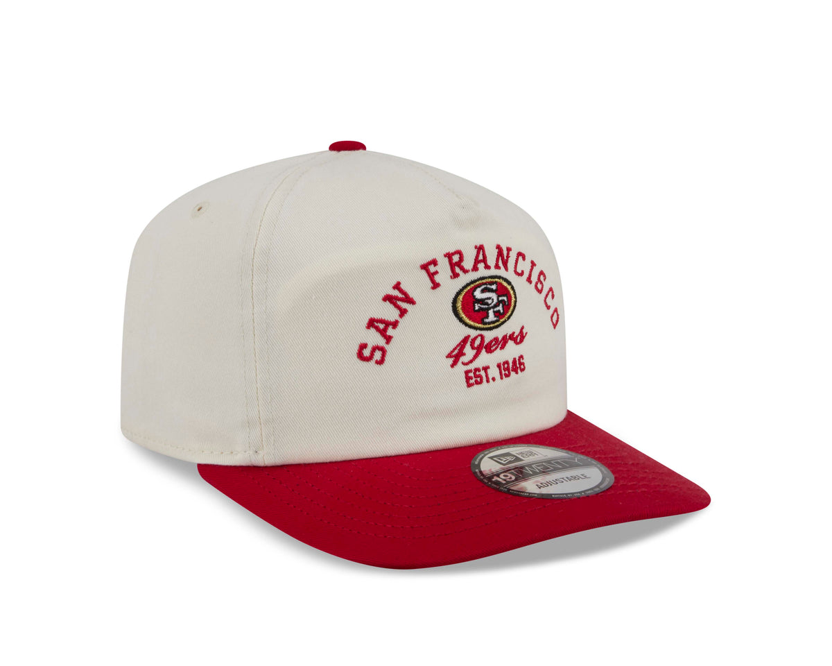 NFL San Francisco 49ers New Era Stacked 19TWENTY Snapback Hat- Cream