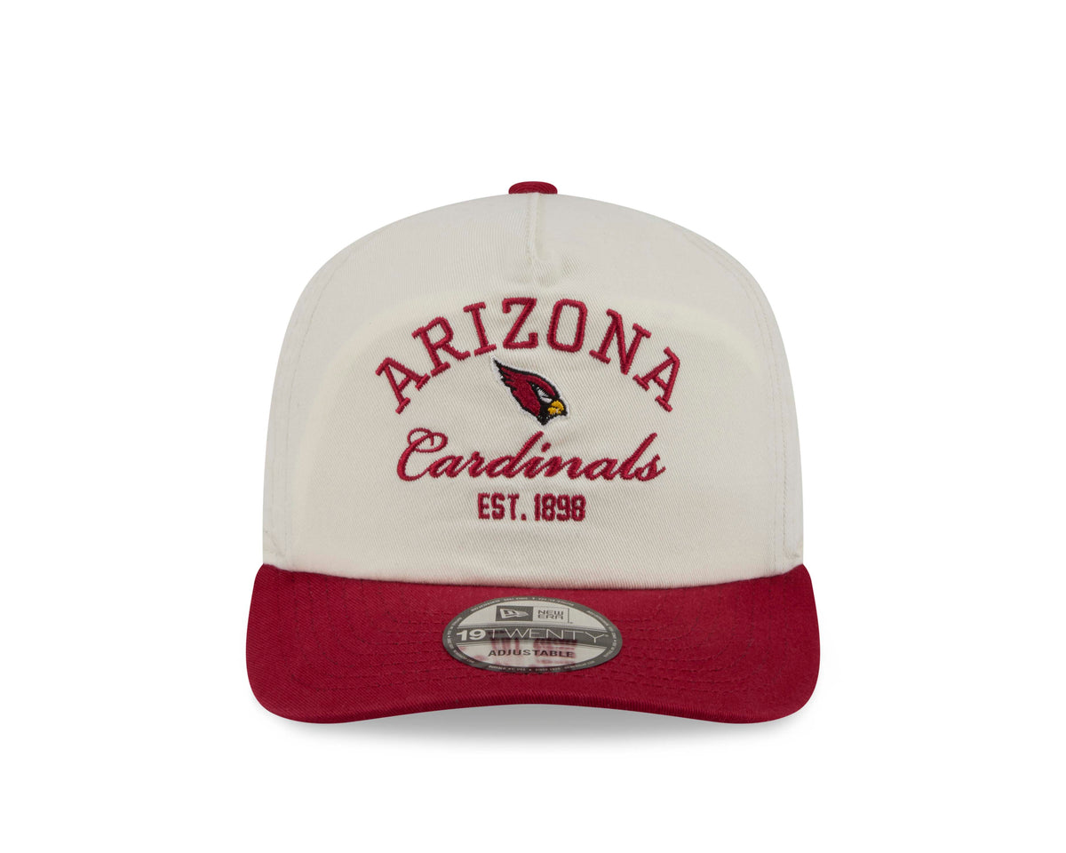 NFL Arizona Cardinals New Era Stacked 19TWENTY Snapback Hat- Cream