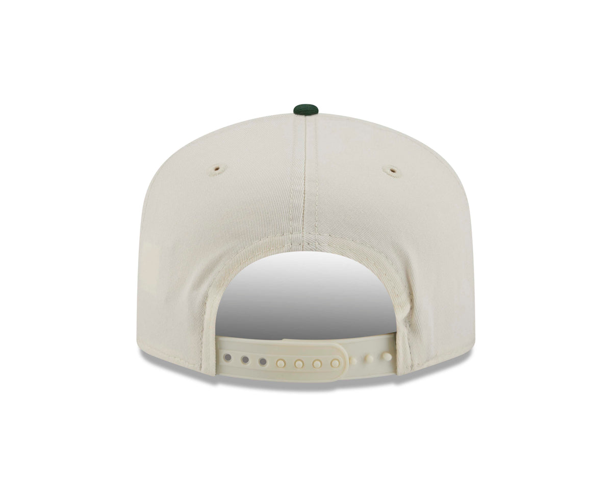 NFL Green Bay Packers New Era Stacked 19TWENTY Snapback Hat- Cream