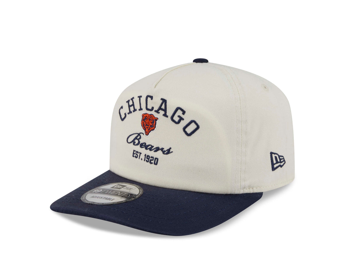 NFL Chicago Bears New Era Stacked 19TWENTY Snapback Hat- Cream