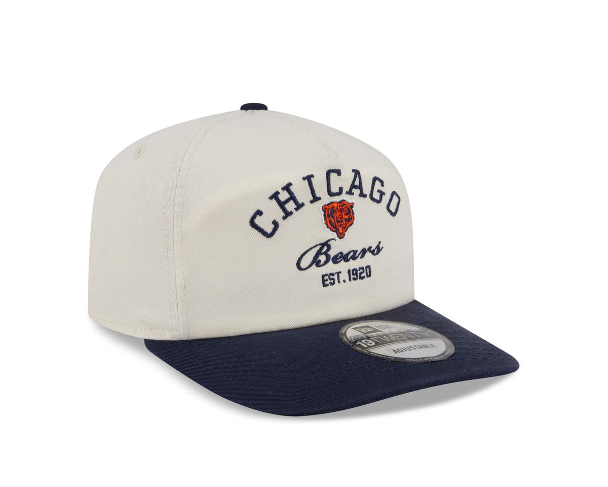 NFL Chicago Bears New Era Stacked 19TWENTY Snapback Hat- Cream