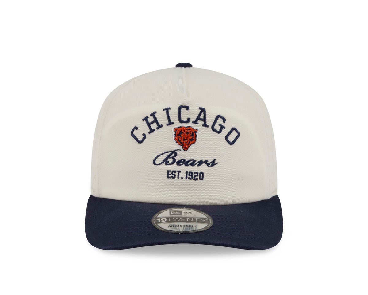 NFL Chicago Bears New Era Stacked 19TWENTY Snapback Hat- Cream