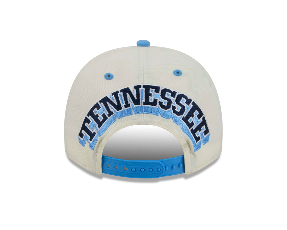 NFL Tennessee Titans New Era Rear Hit 9FIFTY A-Frame Snapback Hat- Cream