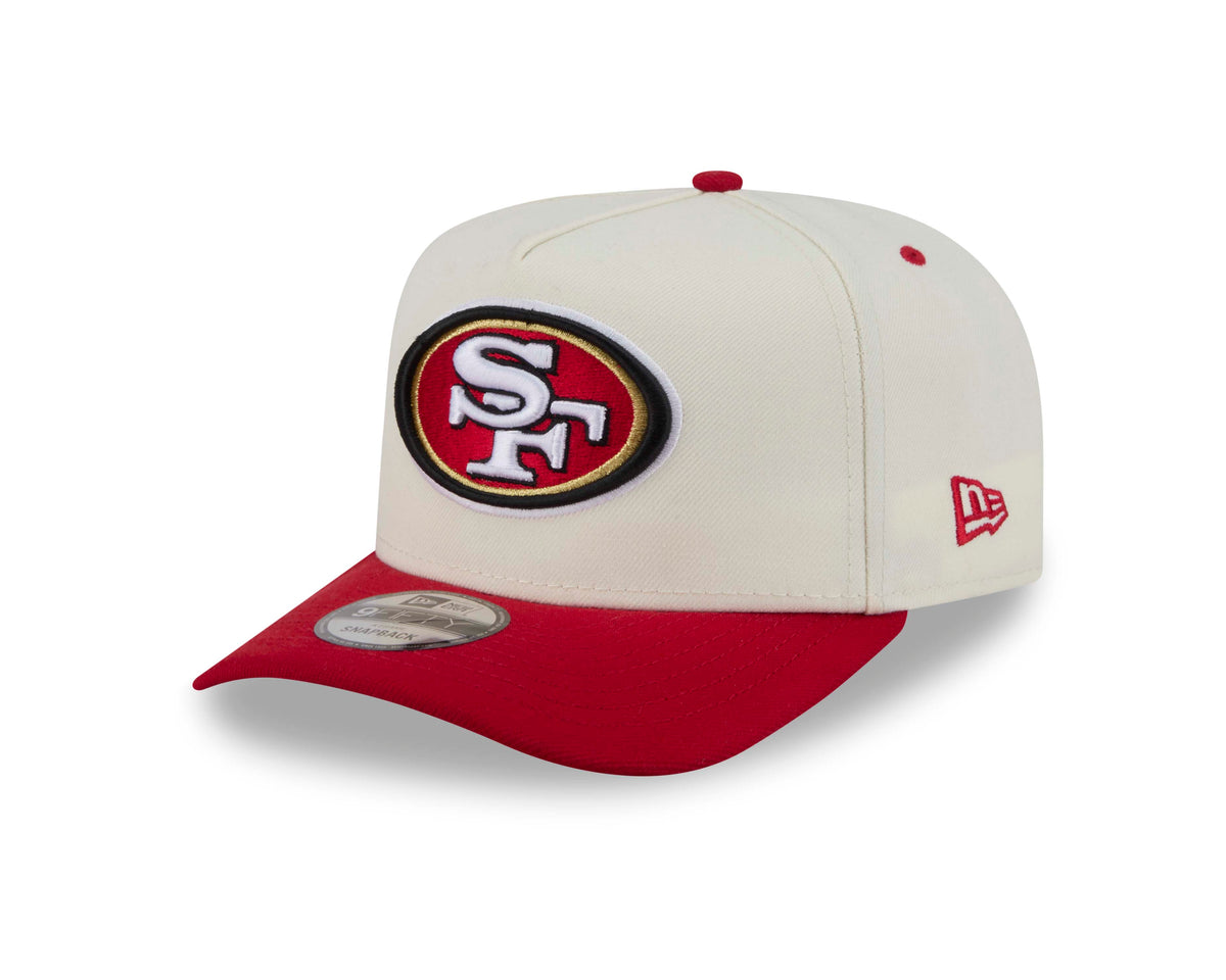 NFL San Francisco 49ers New Era Rear Hit 9FIFTY A-Frame Snapback Hat- Cream