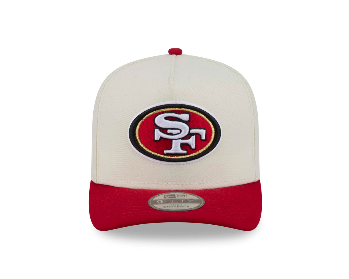 NFL San Francisco 49ers New Era Rear Hit 9FIFTY A-Frame Snapback Hat- Cream