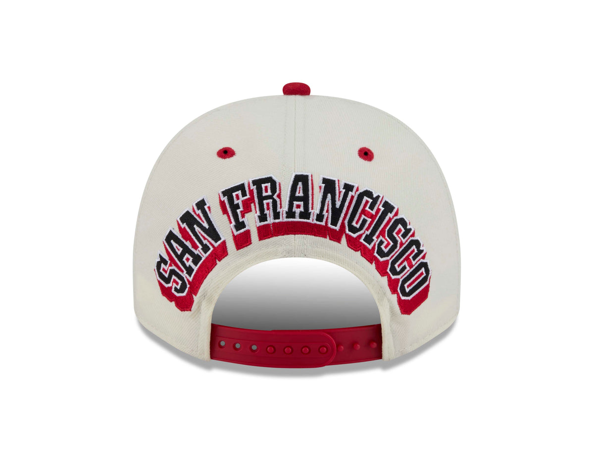 NFL San Francisco 49ers New Era Rear Hit 9FIFTY A-Frame Snapback Hat- Cream