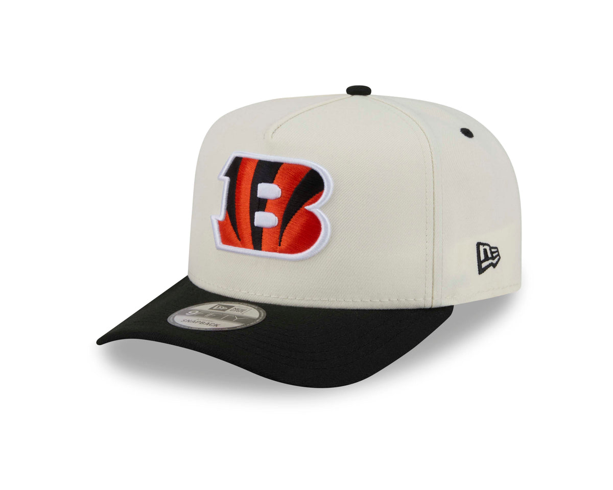 NFL Cincinnati Bengals New Era Rear Hit 9FIFTY A-Frame Snapback Hat- Cream