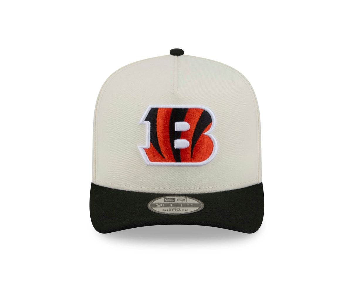 NFL Cincinnati Bengals New Era Rear Hit 9FIFTY A-Frame Snapback Hat- Cream