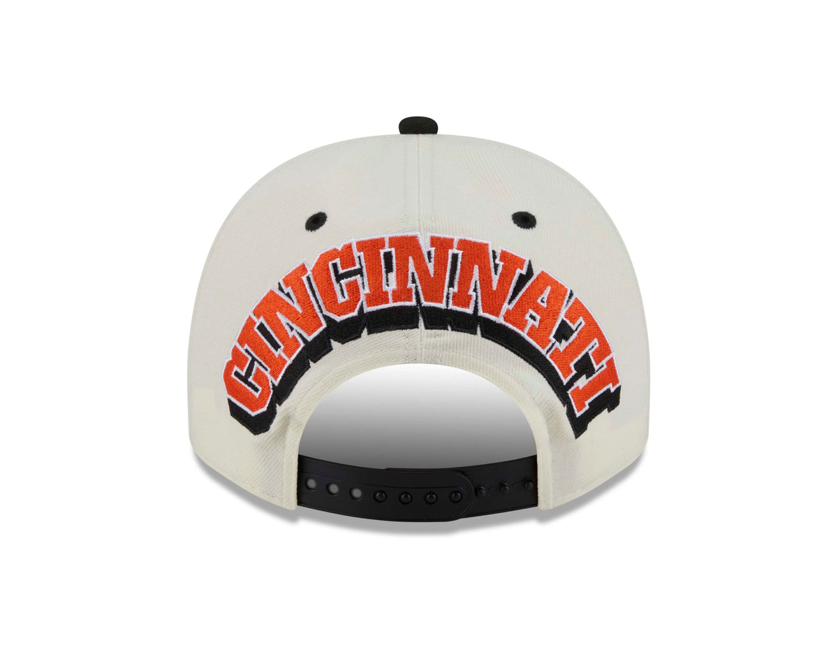 NFL Cincinnati Bengals New Era Rear Hit 9FIFTY A-Frame Snapback Hat- Cream