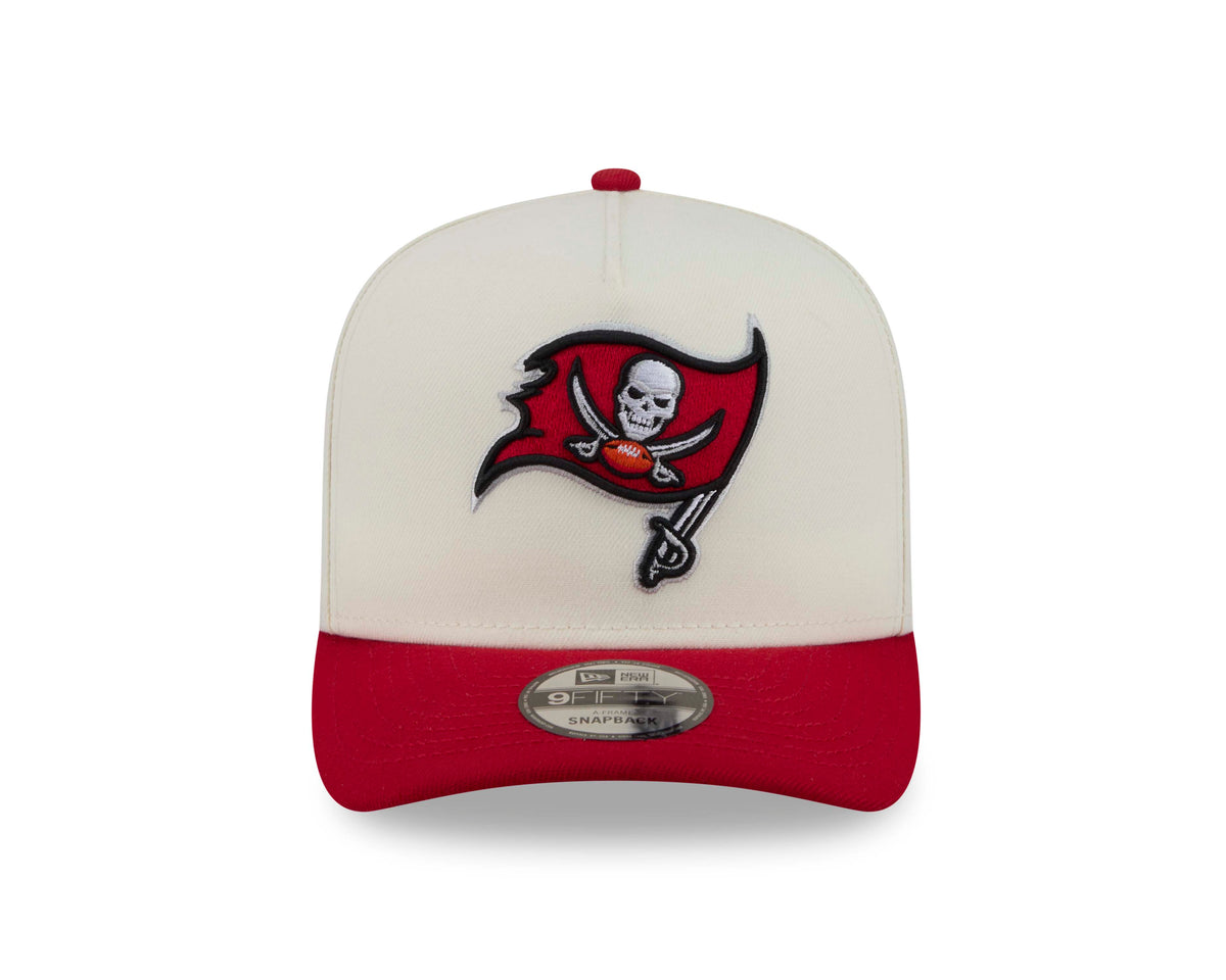 NFL Tampa Bay Buccaneers New Era Rear Hit 9FIFTY A-Frame Snapback Hat- Cream