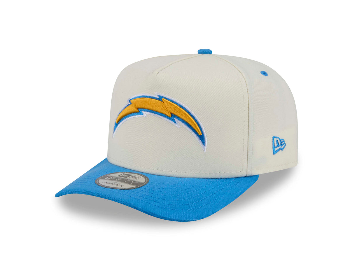 NFL Los Angeles Chargers New Era Rear Hit 9FIFTY A-Frame Snapback Hat- Cream