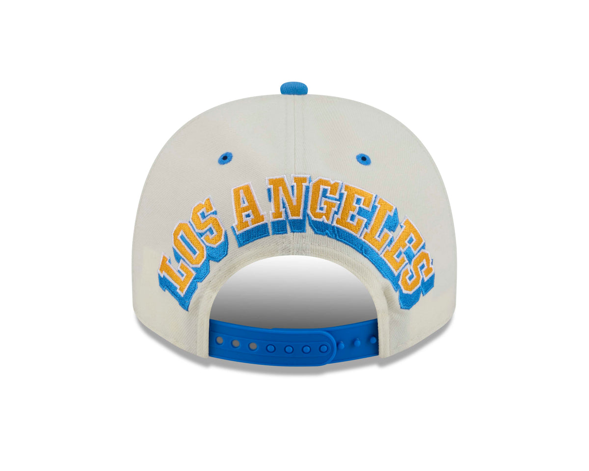 NFL Los Angeles Chargers New Era Rear Hit 9FIFTY A-Frame Snapback Hat- Cream