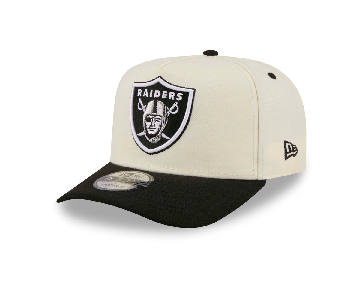 NFL Las Vegas Raiders New Era Rear Hit 9FIFTY A-Frame Snapback Hat- Cream