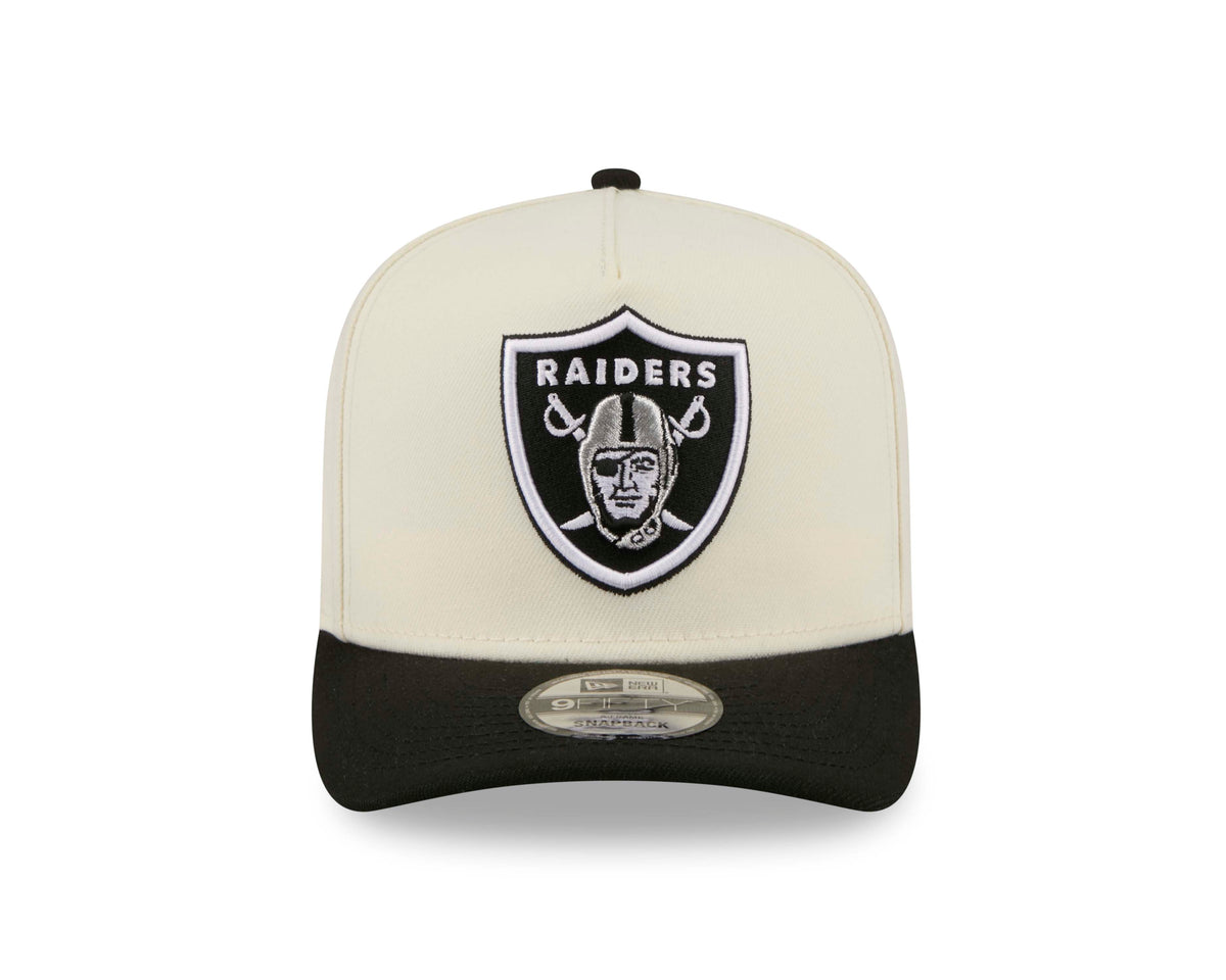 NFL Las Vegas Raiders New Era Rear Hit 9FIFTY A-Frame Snapback Hat- Cream