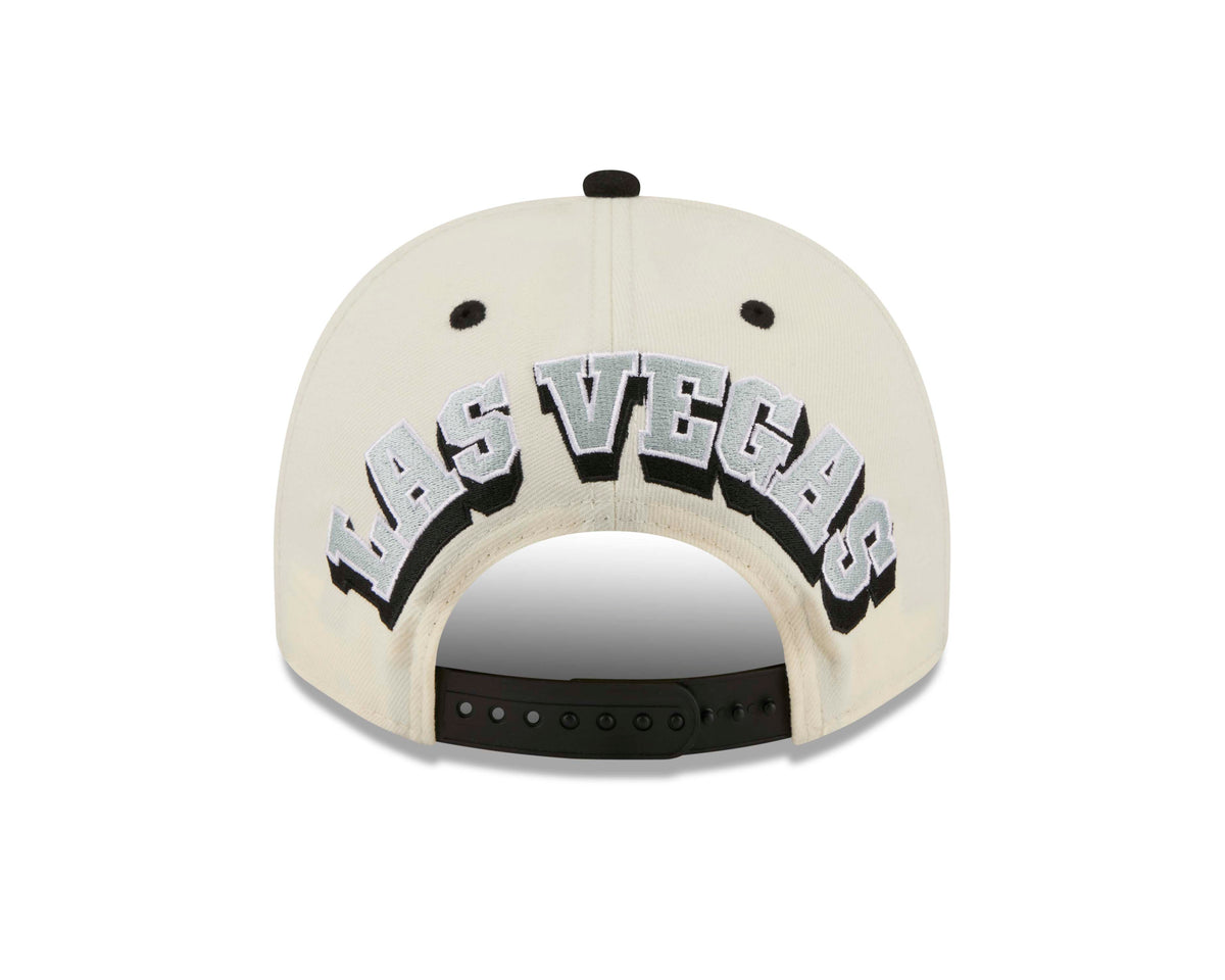 NFL Las Vegas Raiders New Era Rear Hit 9FIFTY A-Frame Snapback Hat- Cream