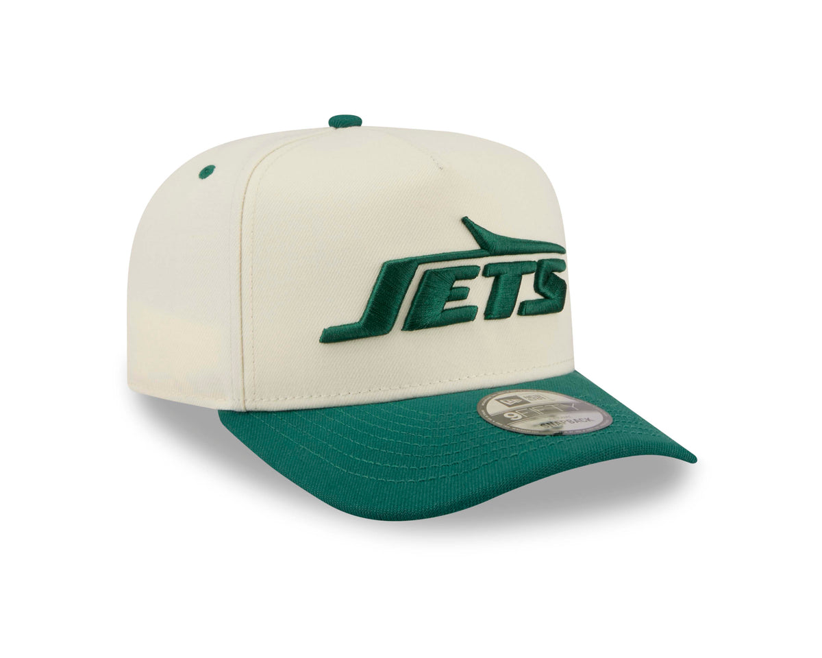 NFL New York Jets New Era Rear Hit 9FIFTY A-Frame Snapback Hat- Cream