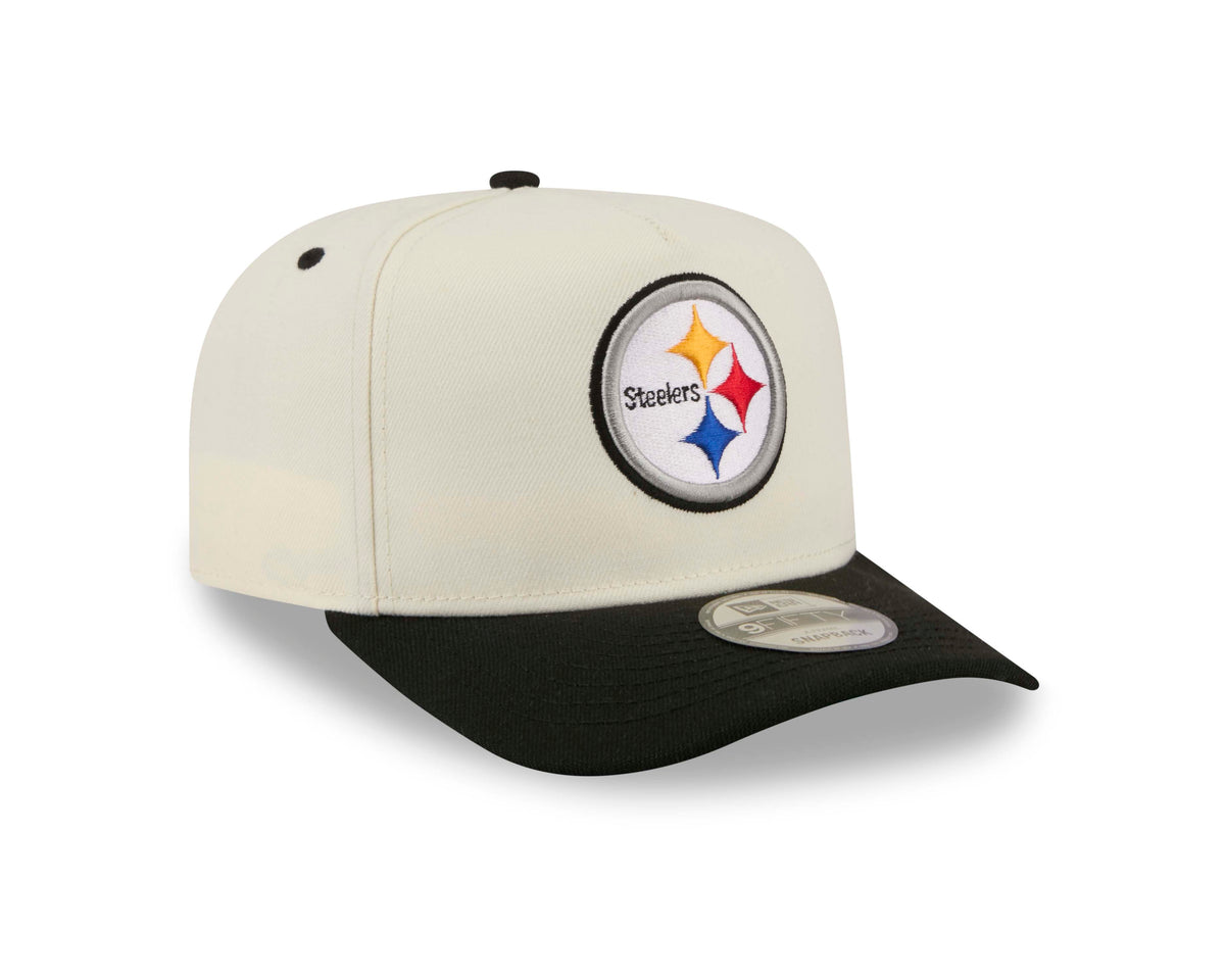 NFL Pittsburgh Steelers New Era Rear Hit 9FIFTY A-Frame Snapback Hat- Cream