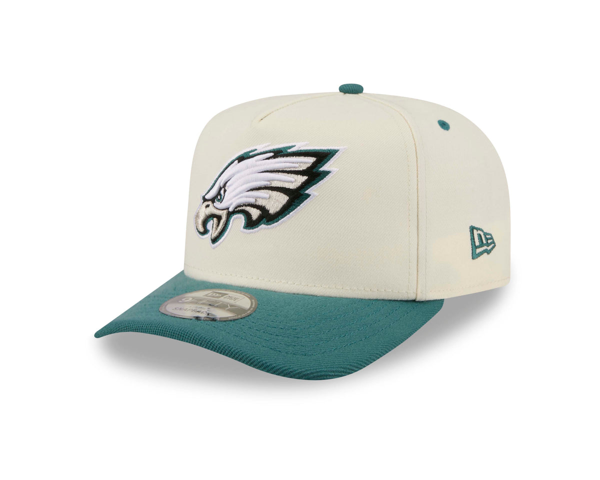 NFL Philadelphia Eagles New Era Rear Hit 9FIFTY A-Frame Snapback Hat- Cream