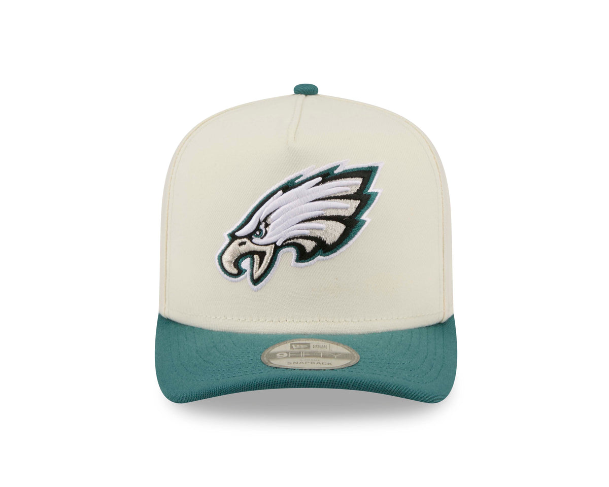 NFL Philadelphia Eagles New Era Rear Hit 9FIFTY A-Frame Snapback Hat- Cream