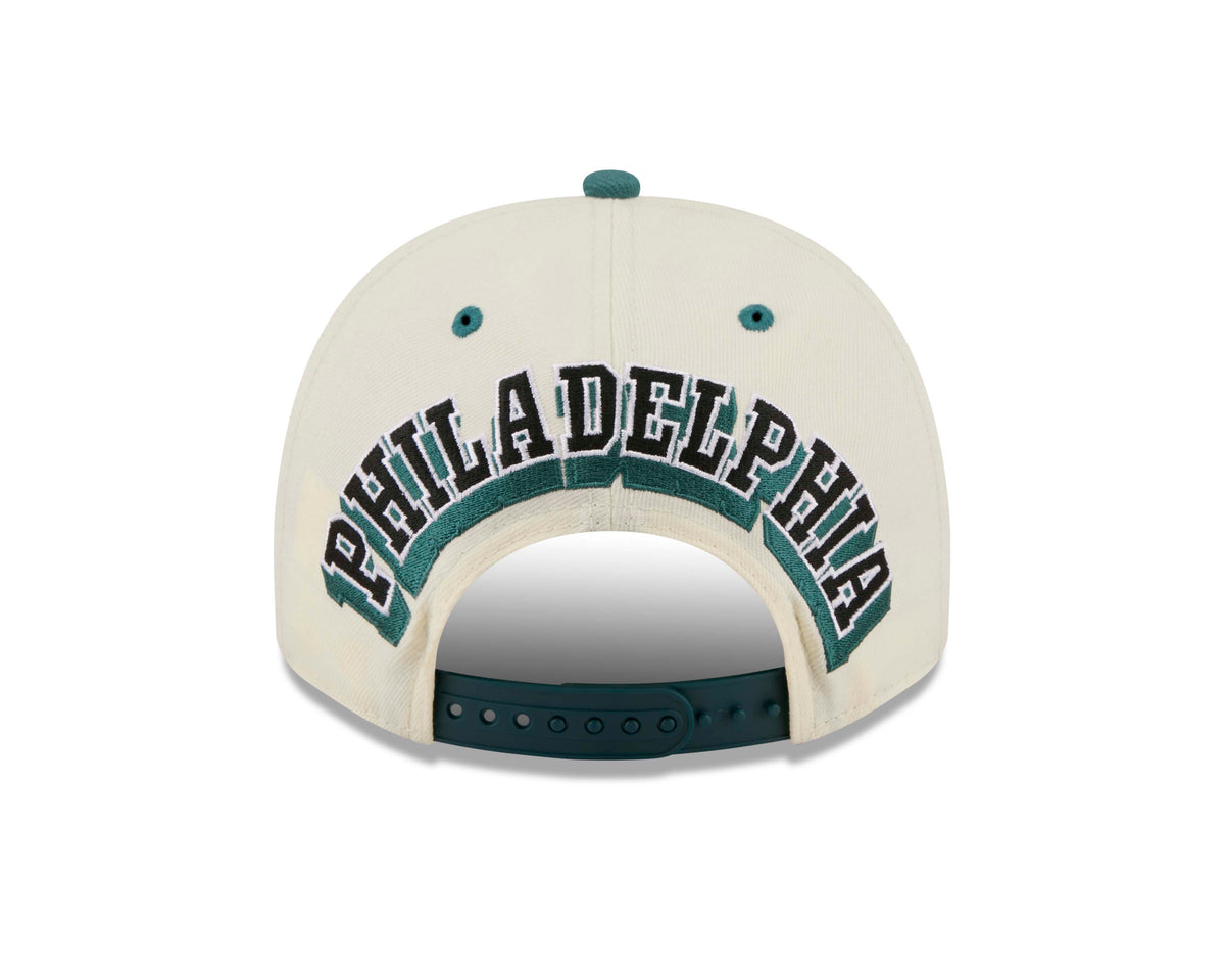 NFL Philadelphia Eagles New Era Rear Hit 9FIFTY A-Frame Snapback Hat- Cream