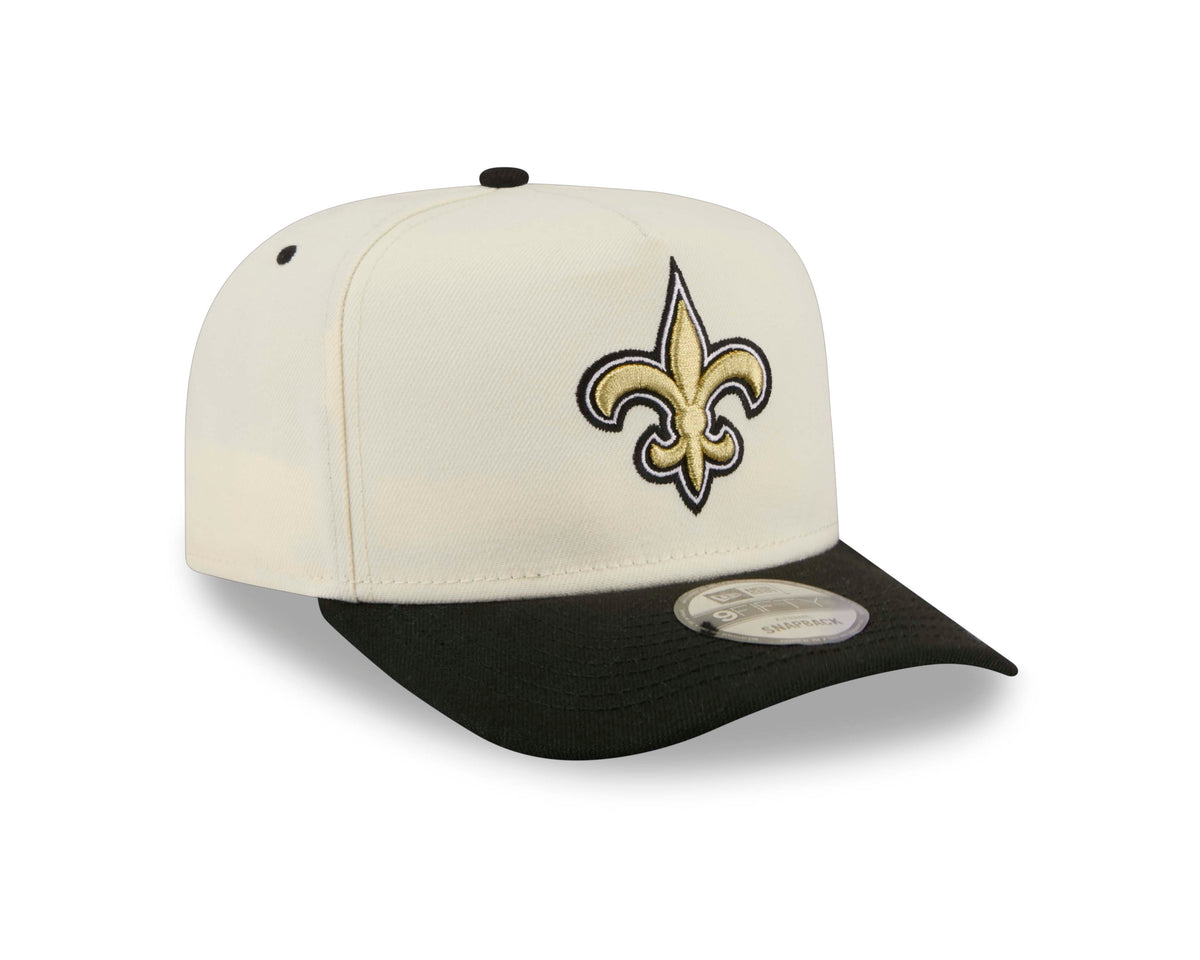 NFL New Orleans Saints New Era Rear Hit 9FIFTY A-Frame Snapback Hat- Cream