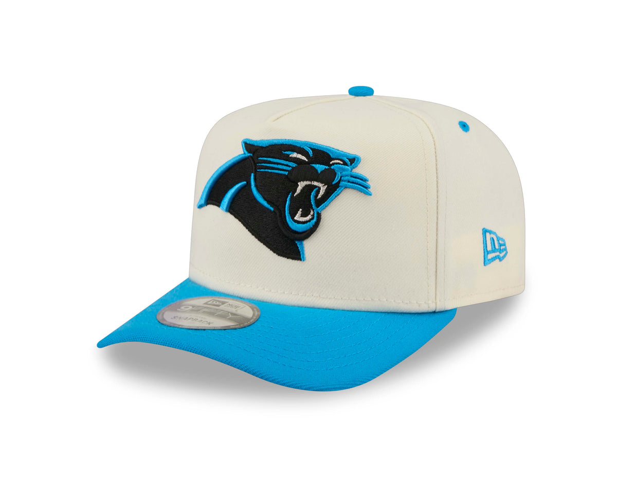 NFL Carolina Panthers New Era Rear Hit 9FIFTY A-Frame Snapback Hat- Cream