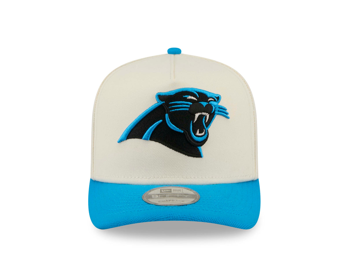 NFL Carolina Panthers New Era Rear Hit 9FIFTY A-Frame Snapback Hat- Cream