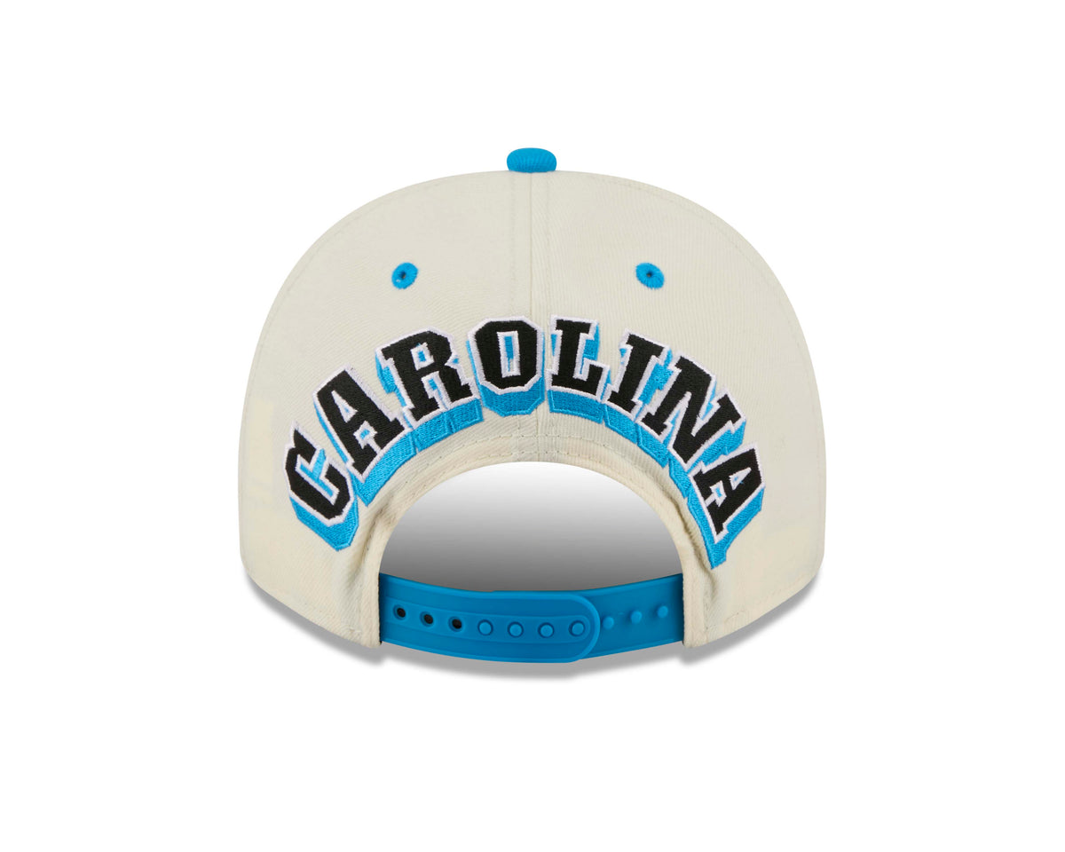 NFL Carolina Panthers New Era Rear Hit 9FIFTY A-Frame Snapback Hat- Cream