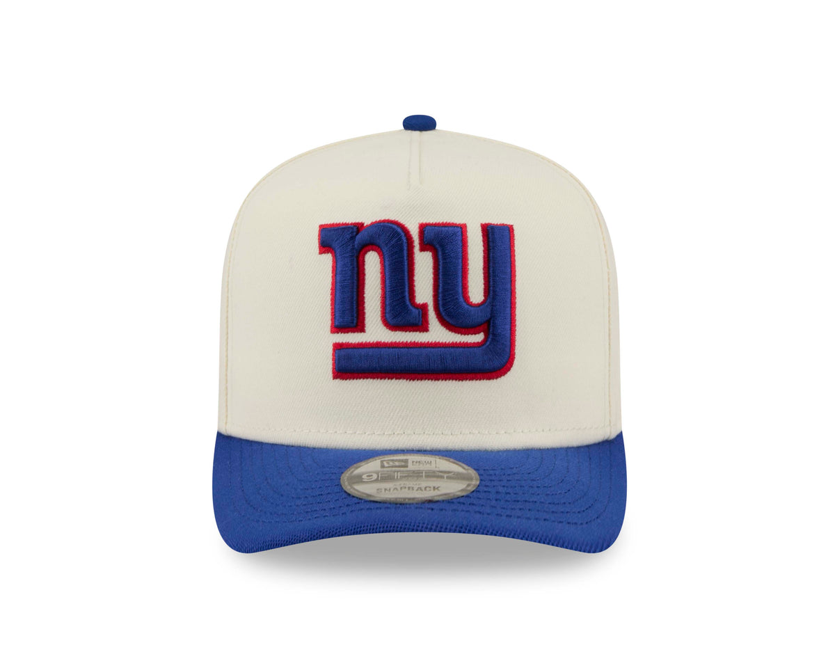 NFL New York Giants New Era Rear Hit 9FIFTY A-Frame Snapback Hat- Cream