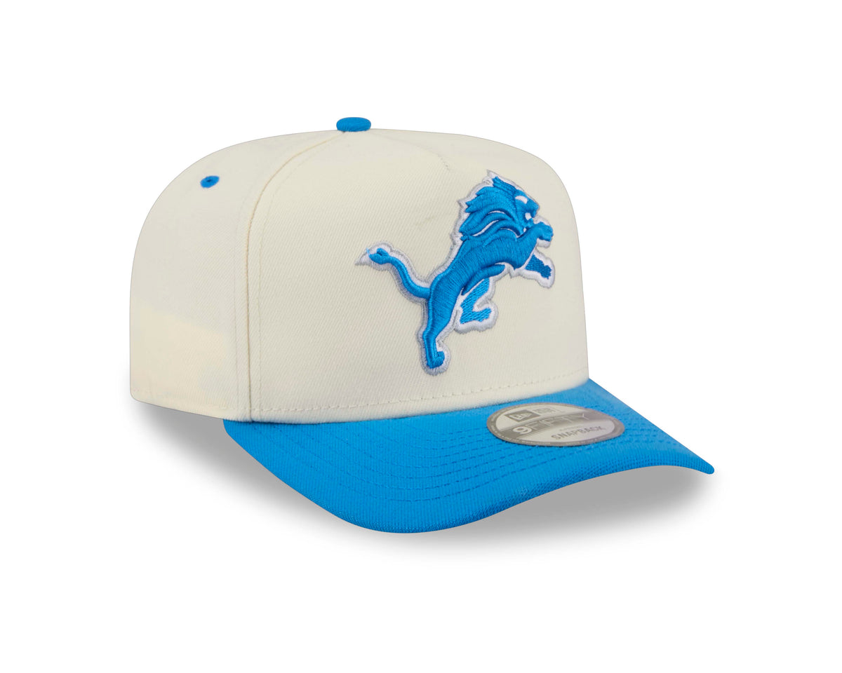 NFL Detroit Lions New Era Rear Hit 9FIFTY A-Frame Snapback Hat- Cream
