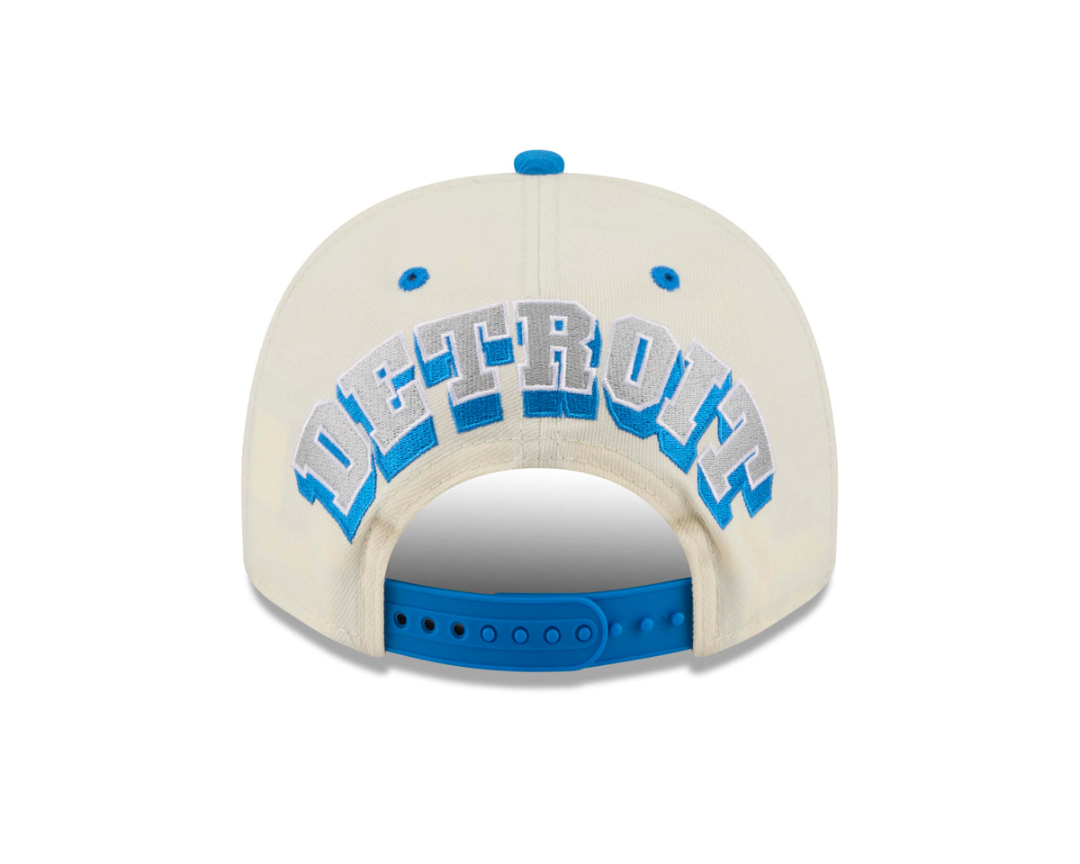 NFL Detroit Lions New Era Rear Hit 9FIFTY A-Frame Snapback Hat- Cream