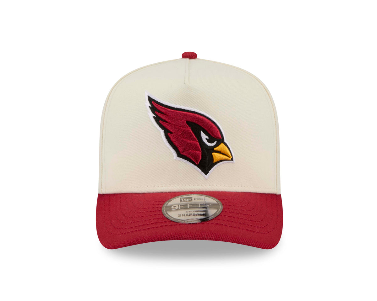 NFL Arizona Cardinals New Era Rear Hit 9FIFTY A-Frame Snapback Hat- Cream