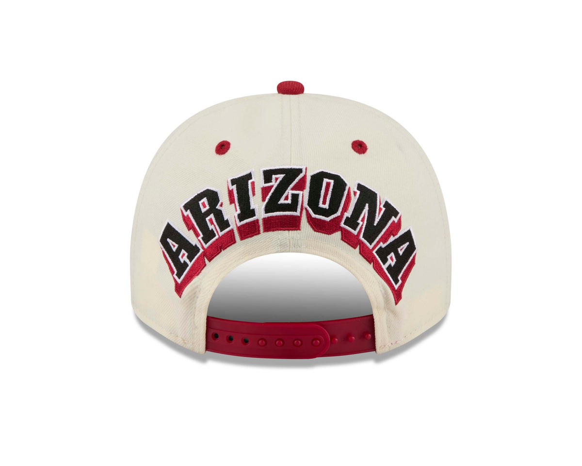 NFL Arizona Cardinals New Era Rear Hit 9FIFTY A-Frame Snapback Hat- Cream