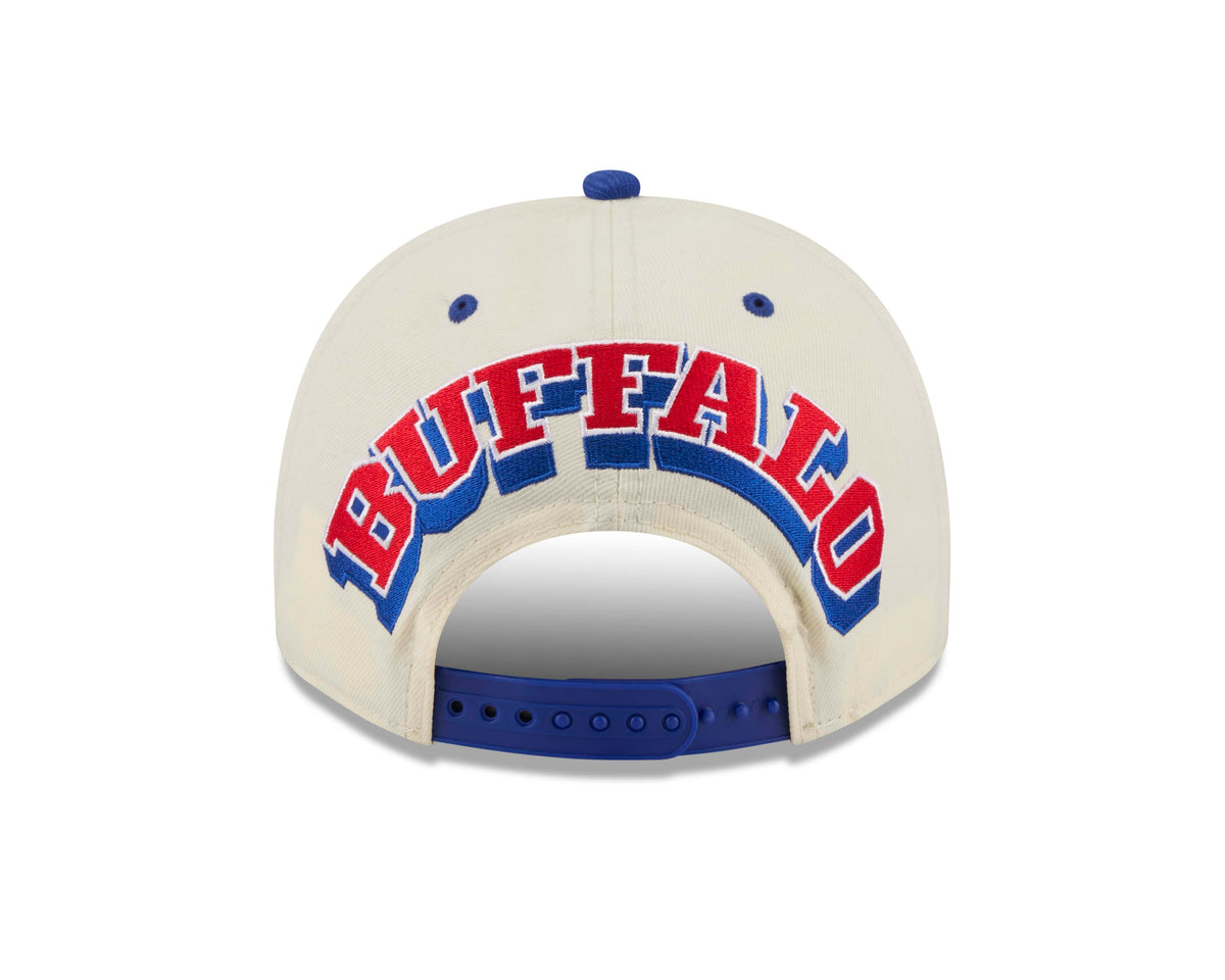NFL Buffalo Bills New Era Rear Hit 9FIFTY A-Frame Snapback Hat- Cream